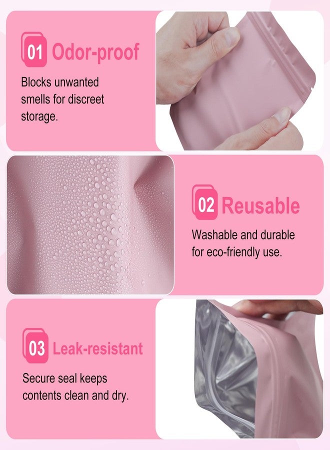 HDFCLUP 300-Pack Pink Discreet Sanitary Disposal Bags - Waterproof and Leak-Proof.Opaque Feminine Hygiene Waste Bags for Tampons,Pads & Liners(Pink) - Image 4